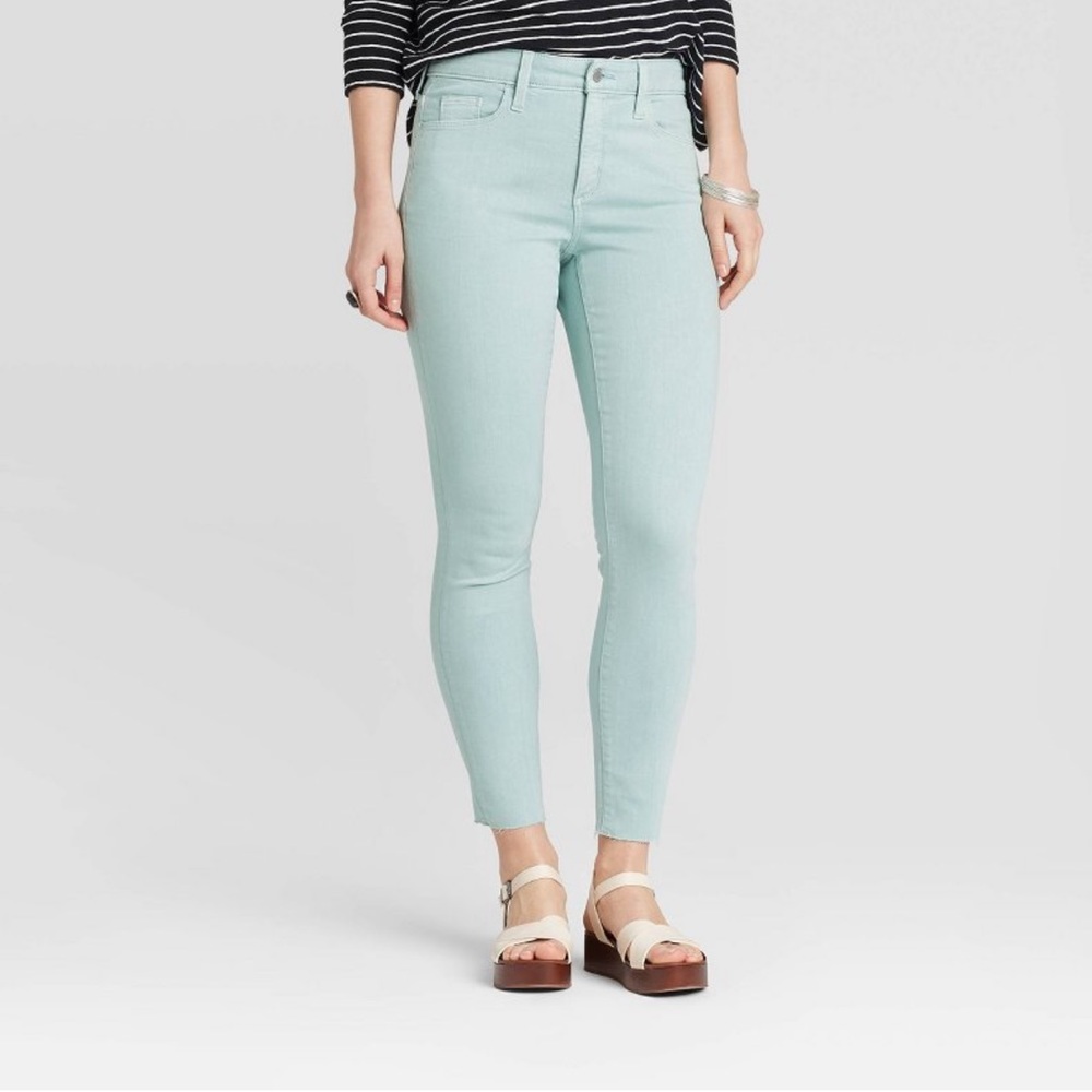 Blue High Rise Skinny Jeans